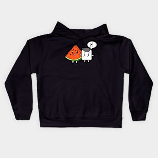 Watermelon Fruit Sugar Hi Funny Saying Quote Tropical Fruit Kids Hoodie